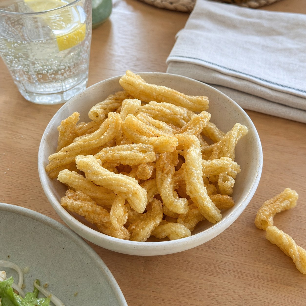 Customer photo of sea-salt bamboo worm popcorn snacks