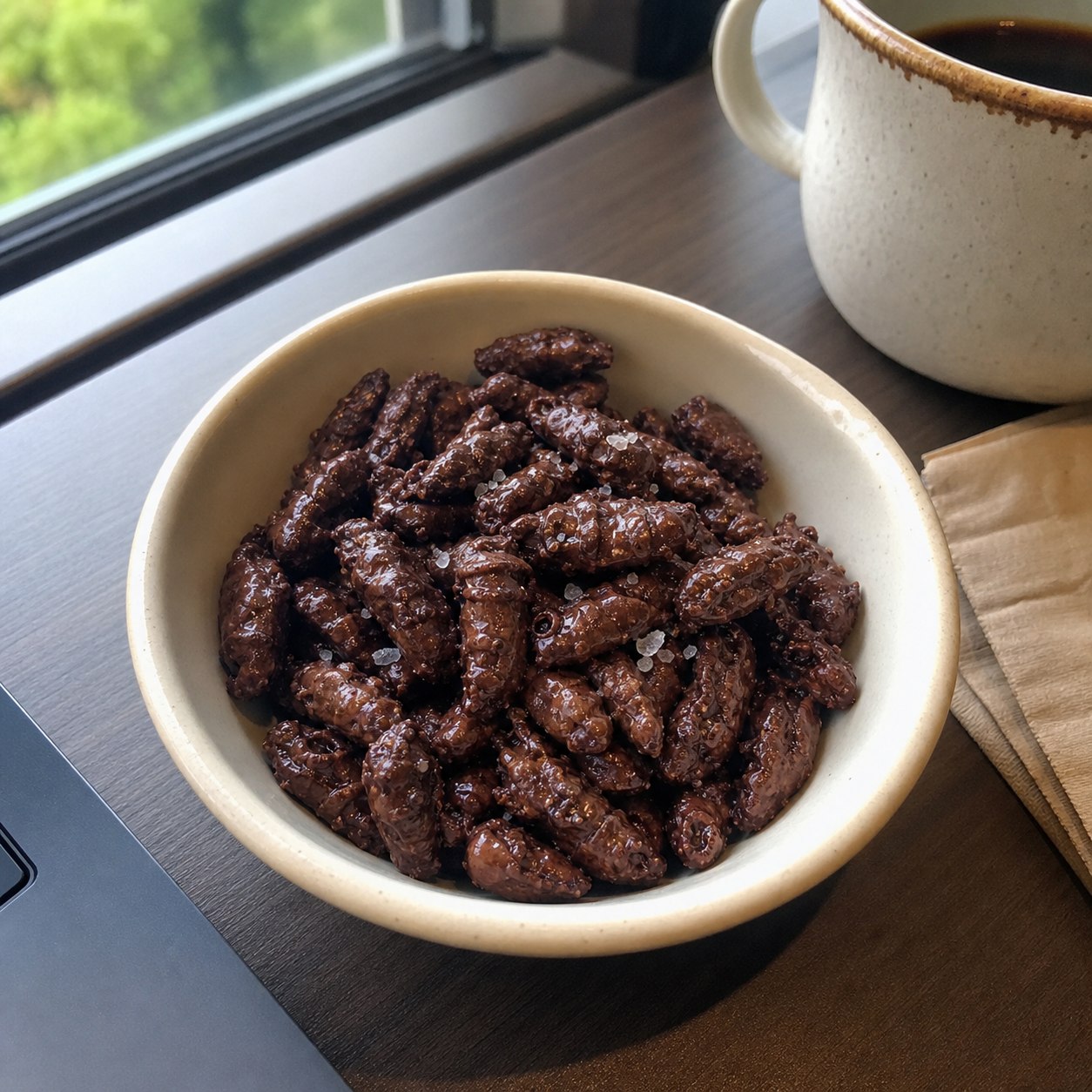 Customer photo of cocoa cricket crunch pieces in a bowl